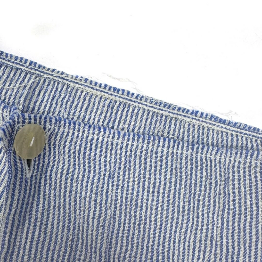 Abito a righe Loewe 17Ss cotone lino 17138772101 blu 34