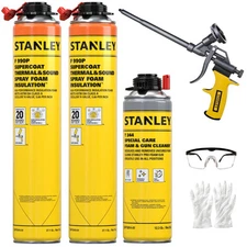 Stanley F990P SuperCoat Class A Fire Foam  Closed Cell, 27.1oz 2 Pack - Gun Set