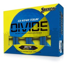 1 Dozen Brand New In Box Srixon Q Star Tour Divide 2 Golf Balls | Blue/Yellow