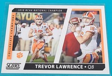 2021  Score Collegiate Champions RC #CC10 Trevor Lawrence Football Card Q5