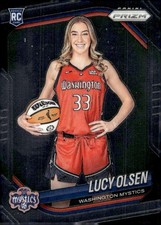 LUCY OLSEN RC 2025 Panini Prizm Variation WNBA Base #145 ROOKIE Basket ID:166650
