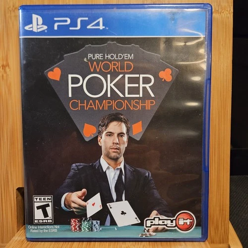 Sony PS4 Pure Hold'em World Poker Championship Complete w/ Case & Manual