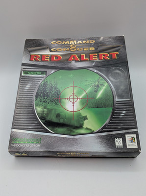 Command & Conquer Red Alert Big Box 1996 with Both Discs and Strategy Guide