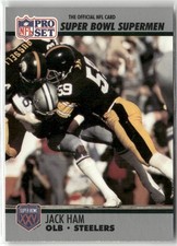 1990-91 PRO SET SUPER BOWL XXV SILVER ANNIVERSARY #96 JACK HAM STEELERS