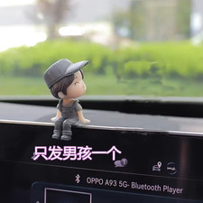 Cute Cartoon Couples Car Decoration Accessories Romantic Figurines Balloon Ornam