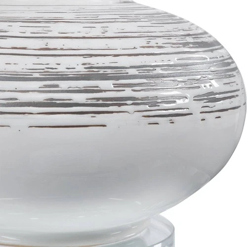 Modern Accent Table Lamp 22 1/2" High Off-White Bronze Ceramic for Living Room - Picture 3 of 6