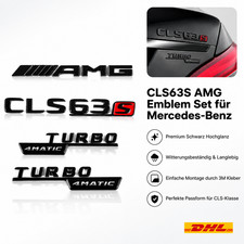 Schriftzug Emblem CLS63S AMG Turbo 4MATIC für Mercedes Benz CLS63S AMG 3D Set Schriftzug Emblem CLS63S AMG Turbo 4MATIC für Mercedes Benz CLS63S AMG 3D Set