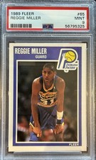 1989-90 Fleer - Reggie Miller #65 Pacers PSA 9