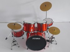 Miniature Drum Kit Set Tama Red Replica just for Display Only 1/6