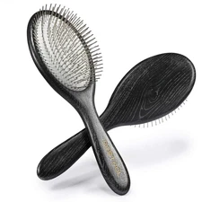 Hair Brush, Paddle Detangler Brush with Metal Bristles for Women/Men/Kids Det...