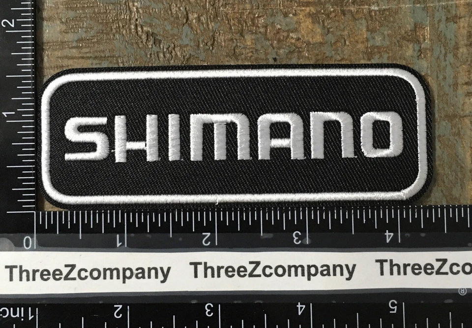SHIMANO Fishing Rods Reels Fish Equipment Company Logo Embroidered Iron-On Patch - Image 3 of 3