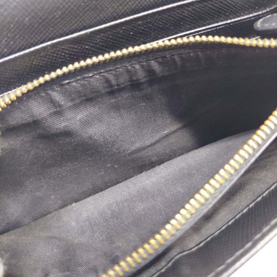 Prada Wallet Wallet Long Wallet 5 set Black PVC 3754188 eBay