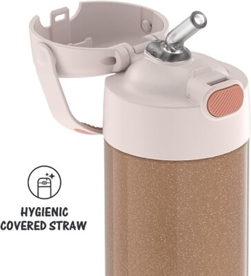 Thermos 12 oz. Kid's Glitter Funtainer Insulated Stainless Steel Water Bottle