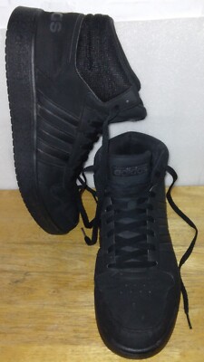 Adidas Hoops 2.0 Mid Mens Basketball Shoes Sneakers FV7229 Men’s Sz 10 adidas | Shoes | Adidas Hoops 2 Mid All Black Fv7229 Mens  main image 3