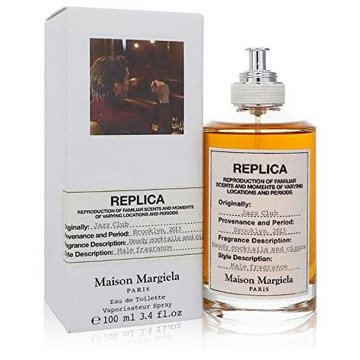 香水(男性用) Maison Margiela Replica Jazz Club Replica Jazz Club by Maison Margiela 3.3/3.4 oz EDT Cologne for