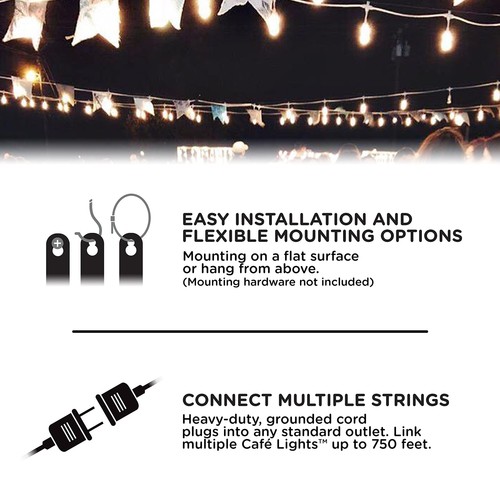 Enbrighten Premium Color Changing String Lights, 24ft White Cord, 12 Shatterp... - Picture 4 of 8