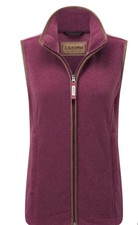 Schoffel Lyndon Ladies Fleece Gilet - Mulberry - New - Size 16
