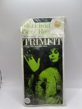 Vintage TWIGGY Trimfit Bikini Pantyhose Stockings Dusk Size 8.5 - 9 Mod MCM NOS