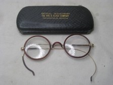 antique eyeglasses glasses frames round circular Lennon Harry Potter wire rim
