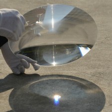 260mm Round Solar Fresnel Lens Lighthouse Spot Light Projector 1PC Focal 400mm
