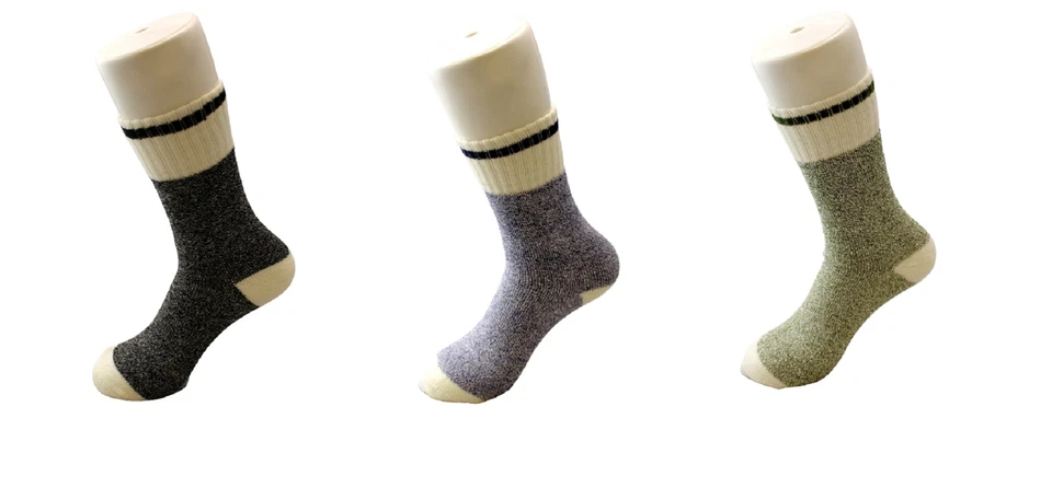 3 pares de calcetines térmicos de mezcla cómodos para todo tipo de clima para damas Foto 3 de 4