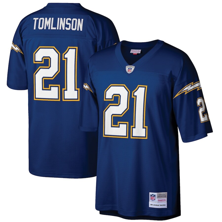San Diego Chargers Ladainian Tomlinson Mitchell & Ness Navy 2006