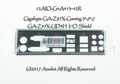 Original I/O IO Shield Backplate  GA-Z97X-UD3H , Z97X-Gaming357