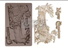 Redesign With Prima SANTA'S SLEIGH Decor Mould, Christmas, Cake Decorating Mold