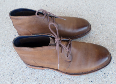 Cole Haan Glenn Brown Leather Chukka Boot Boots. Men display picture 1