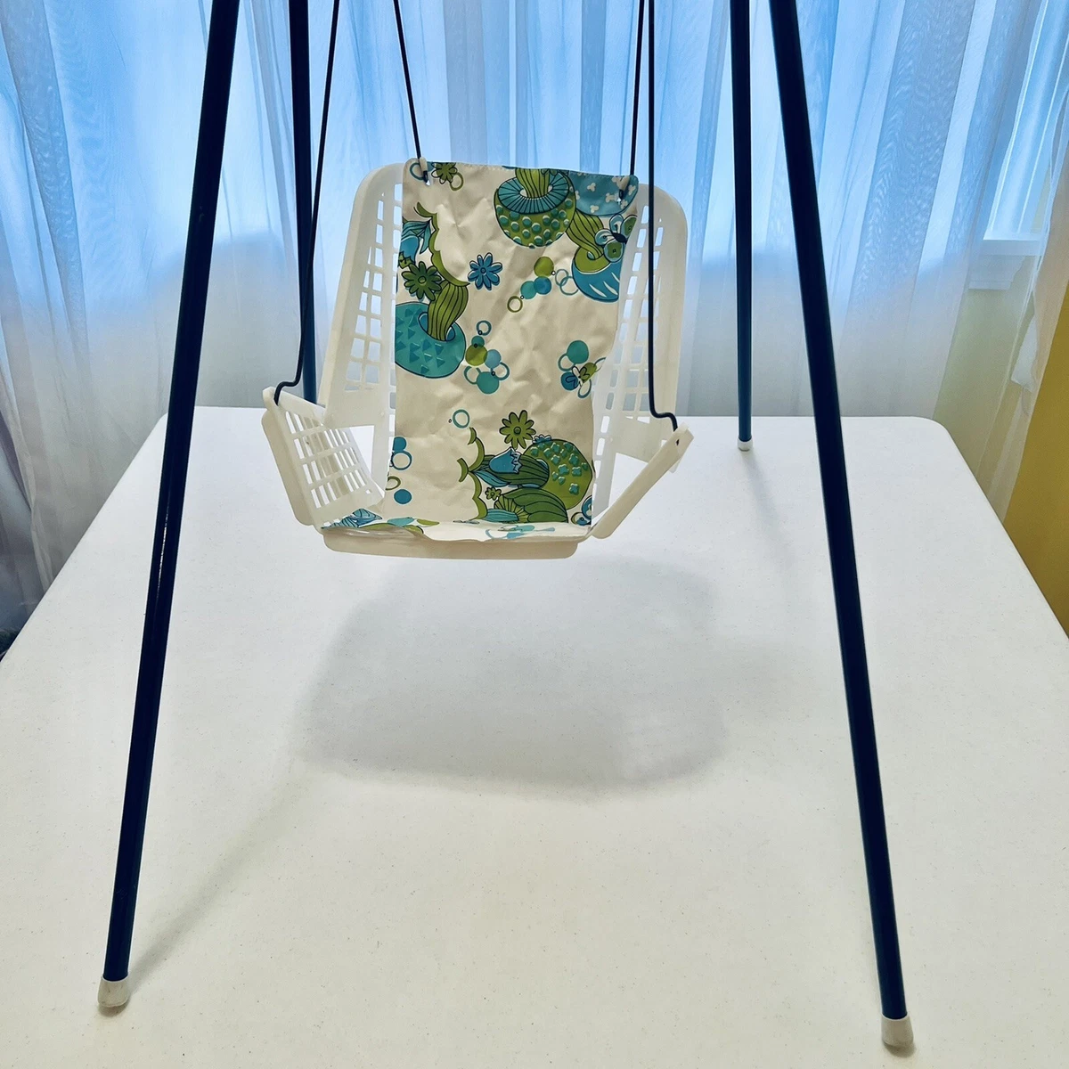 Vintage wind up baby swing sales