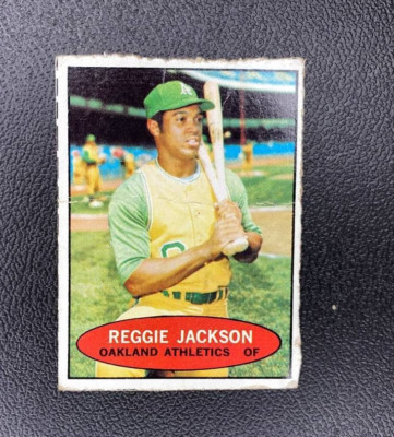 1971 Bazooka Unnumbered Reggie Jackson Oakland A's Baseball Card EX #18