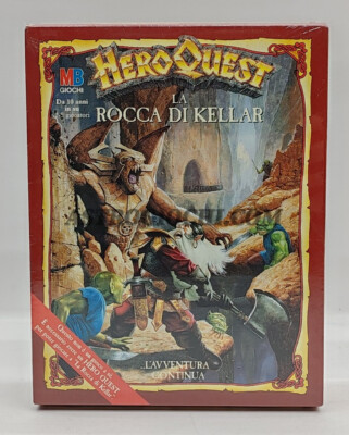 HEROQUEST LA ROCCA DI KELLAR MB GAME WORKSHOP VINTAGE 1990 MINT IN BOX SEALED