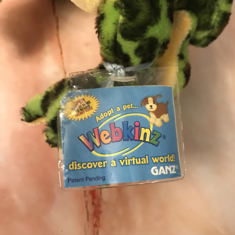 Ganz Webkinz Bullfrog Plush Stuffed Toy Green Frog Animal HM114 Tag Damaged 9” B - Image 4 of 4