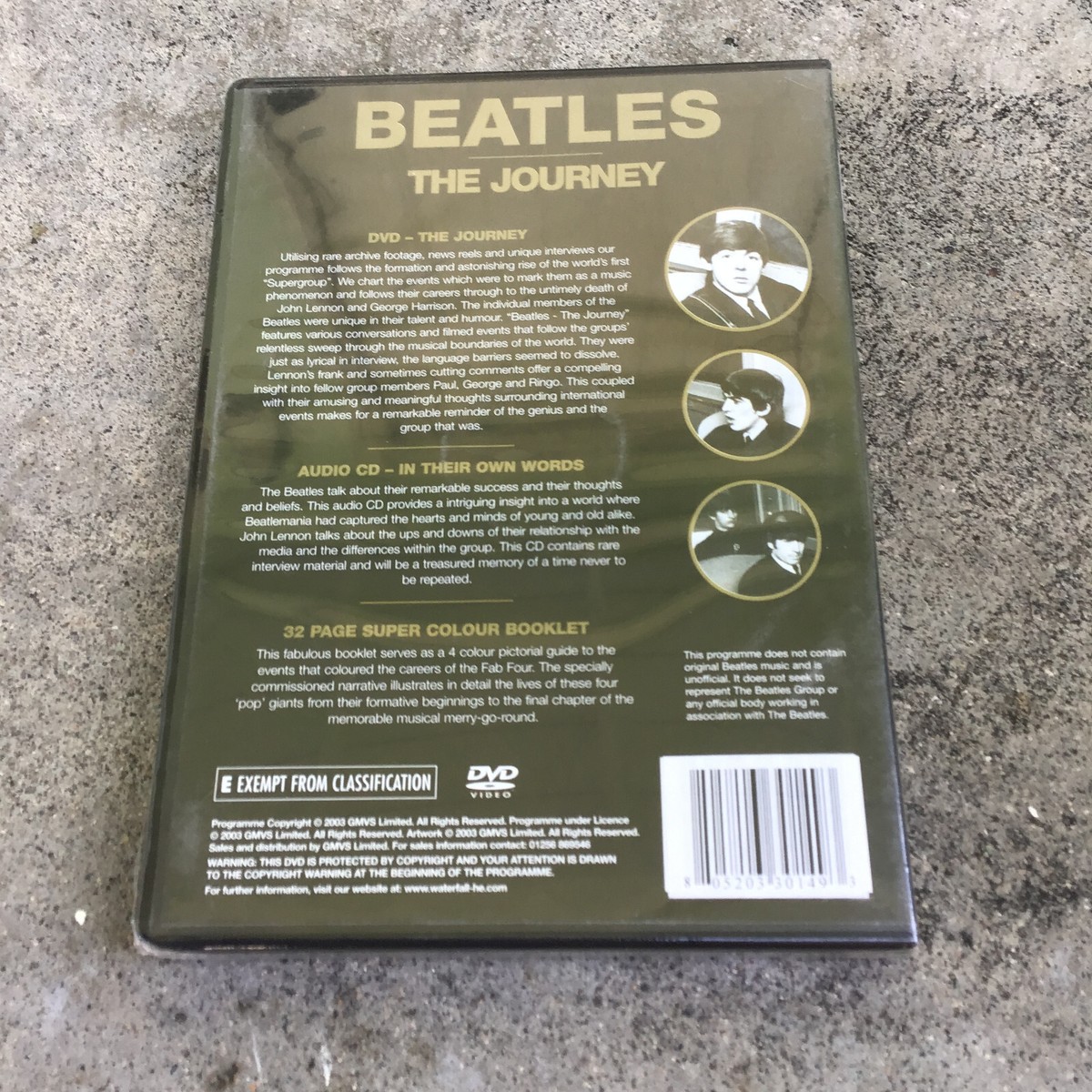 Sealed The Beatles - The Journey (DVD, 2003, 2-Disc Set, DVD/Audio