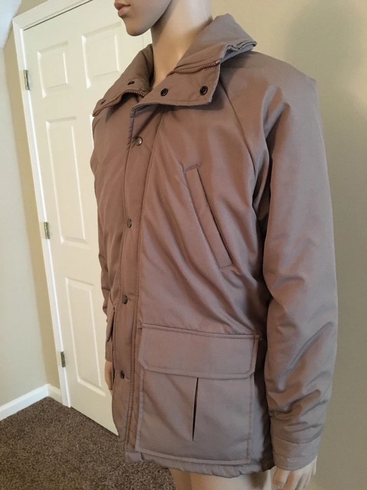 Chaqueta de esquí acolchada de relleno de descenso vintage de los 80 para hombre talla pequeña Foto 4 de 4