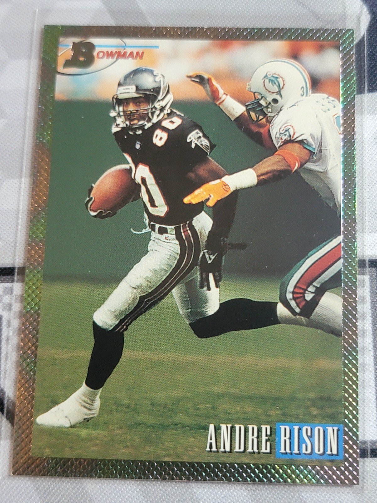 ANDRE RISON 1993 Bowman Foil Insert #45.  FALCONS