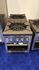 ATOSA COMMERCIAL FLOOR MODEL HEAVY DOUBLE BURNER LP STOCK POT STOVE ATSP-18-2