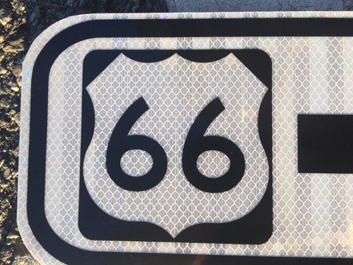 US 66 road sign 12"x6"- UNUSED DOT specs - traffic route highway Historic route - Picture 3 of 6
