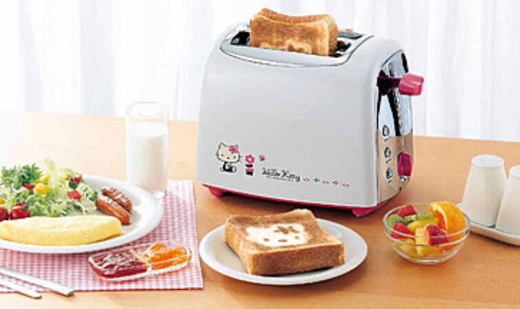 2008 Hello Kitty unbenutzter Toaster NEU Sanrio offizielles Produkt - Bild 2 von 4
