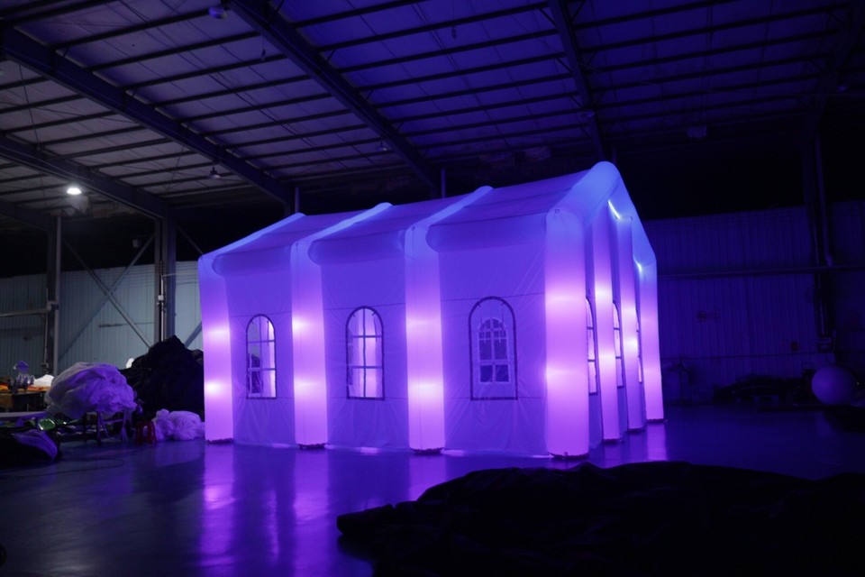 Windows Inflatables Inflatable Wedding Tent W/ Windows Event Air House Marquee Night Club ...
