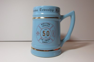 Vintage Middletown Township Fire Comnpany No.1 1924-1974 Cup Mug Beer Stein