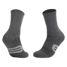 ZONBAILON Men's Basketball Compression Socks Cushioned Sport Socks 3 Pairs