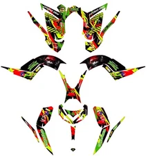 Fits Yamaha Raptor 700R Graphics Kit 2013 TO 2024 decal KIT stickers