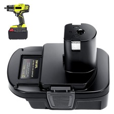 Battery Adapter for Dewalt 20V Milwaukee 18V to Ryobi 18V Tool with USB Charge