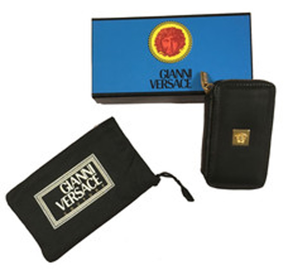 ビンテージ　GIANNE VERSACE ヴェルサーチ　キーケース　5連 レザー NEW IN BOX Vintage 90's Gianni Versace Leather Key Holder