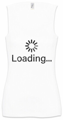 Loading Symbol Damen Tank Top Fun Admin Informatiker Handy Ladesymbol Internet