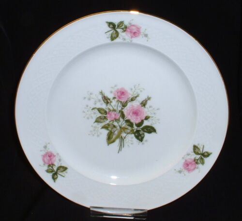 Seltmann Weiden ANNABELL rosa Rosen und Gold ~ Kuchenteller 19 cm / Teller flach - Picture 1 of 1