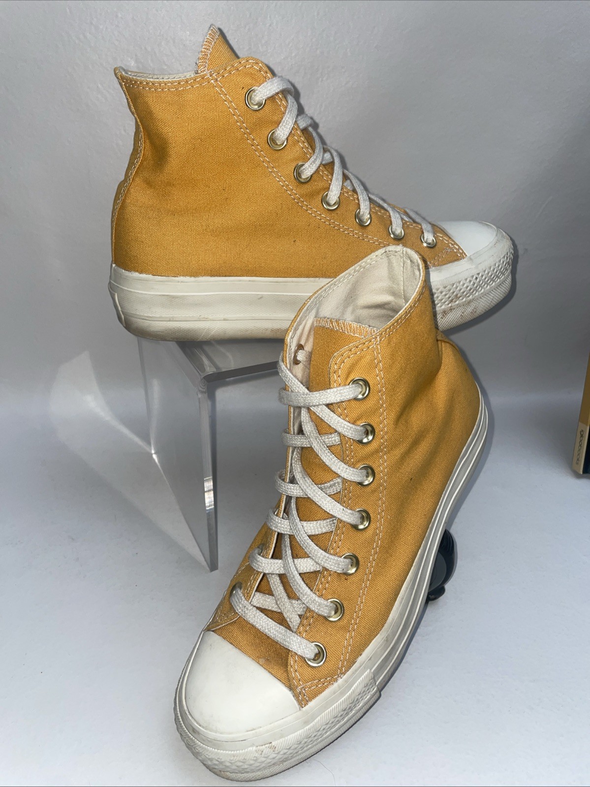Converse All Star Elevated Gold Platform High Top… - image 3