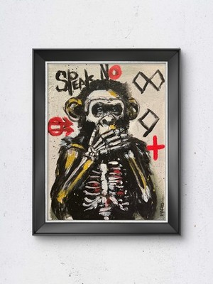 SpeakNO   Hero Series No. 5 | 9x12 Original Mixed Media | Jim Faris