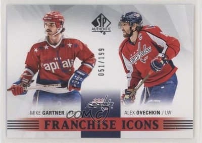 2015 SP Authentic Franchise Icons Alex Ovechkin Mike Gartner Alexander HOF 0c3